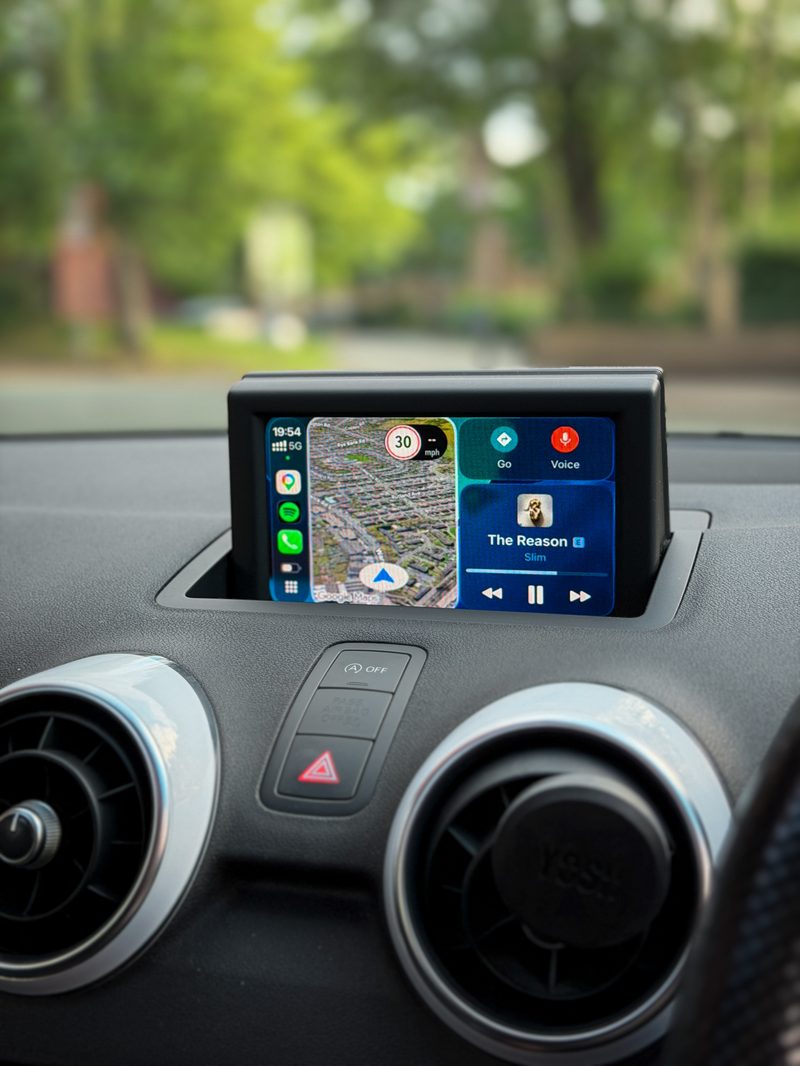 CarPlay Navigation & Music — Audi A1 CarPlay & Android Auto Integration Module – RMC on a Audi