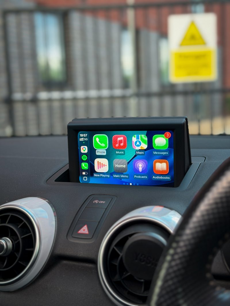 CarPlay Home Screen — Audi A1 CarPlay & Android Auto Integration Module – RMC on a Audi