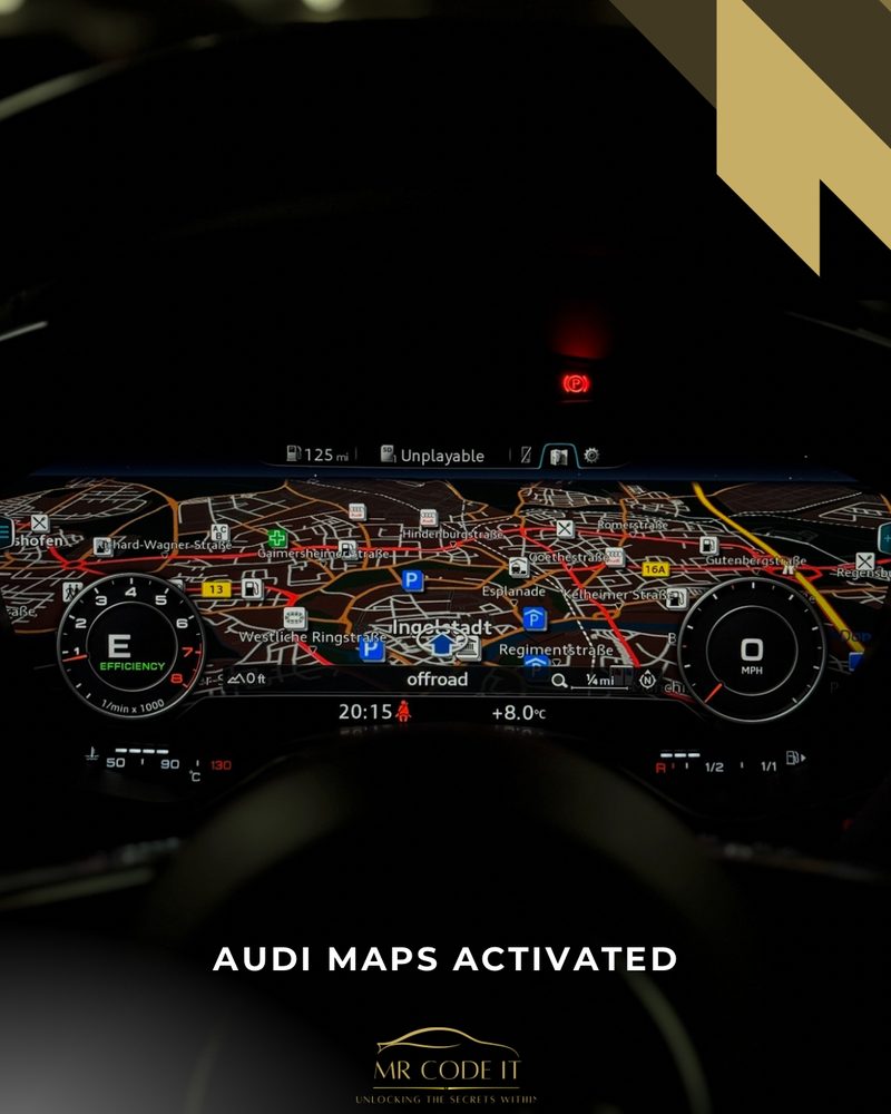 TT MK3 Navigation Activation completed on a Audi by Mr Code It
