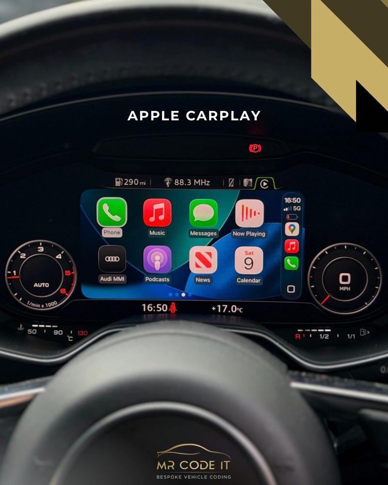 TT MK3 Apple CarPlay Activation completed on a Audi by Mr Code It