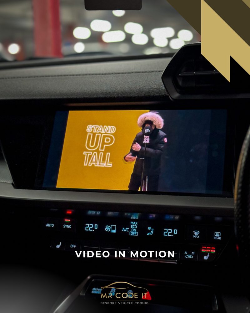 Video in Motion — Audi Video in Motion Coding – MIB2 on a Audi