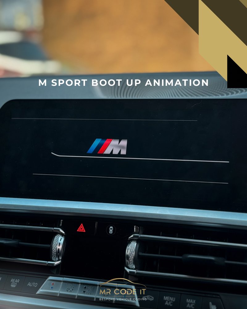 M Sport Boot Up Animation — BMW Coding Package (Hidden Feature Unlocking) on a BMW