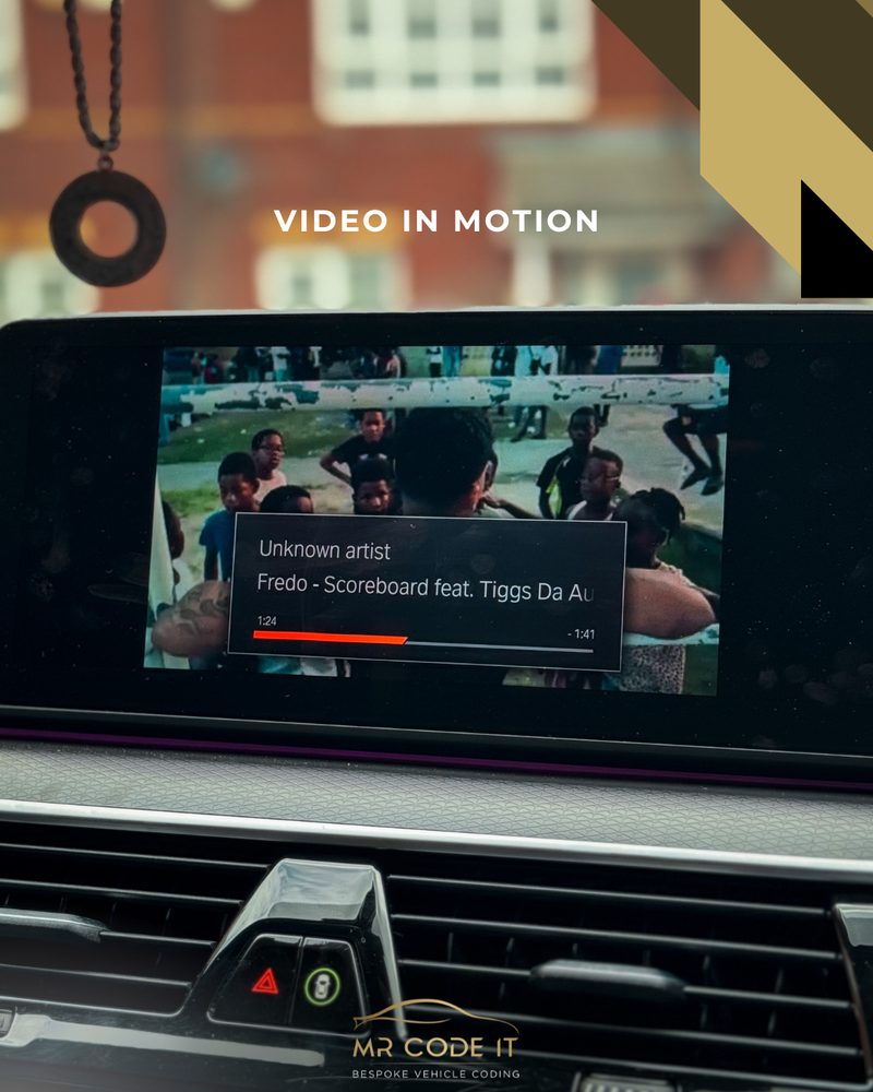 Video in Motion — BMW Coding Package (Hidden Feature Unlocking) on a BMW
