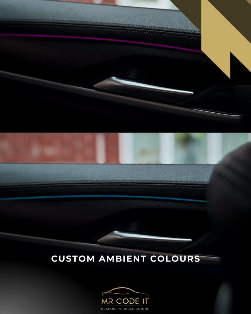 Custom Ambient Colours — BMW Coding Package (Hidden Feature Unlocking) on a BMW