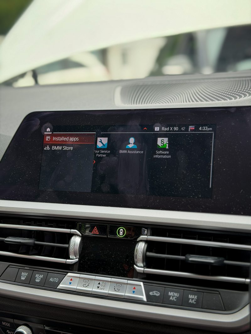 Before Activation — BMW MGU ID7 CarPlay & Android Auto Activation on a BMW