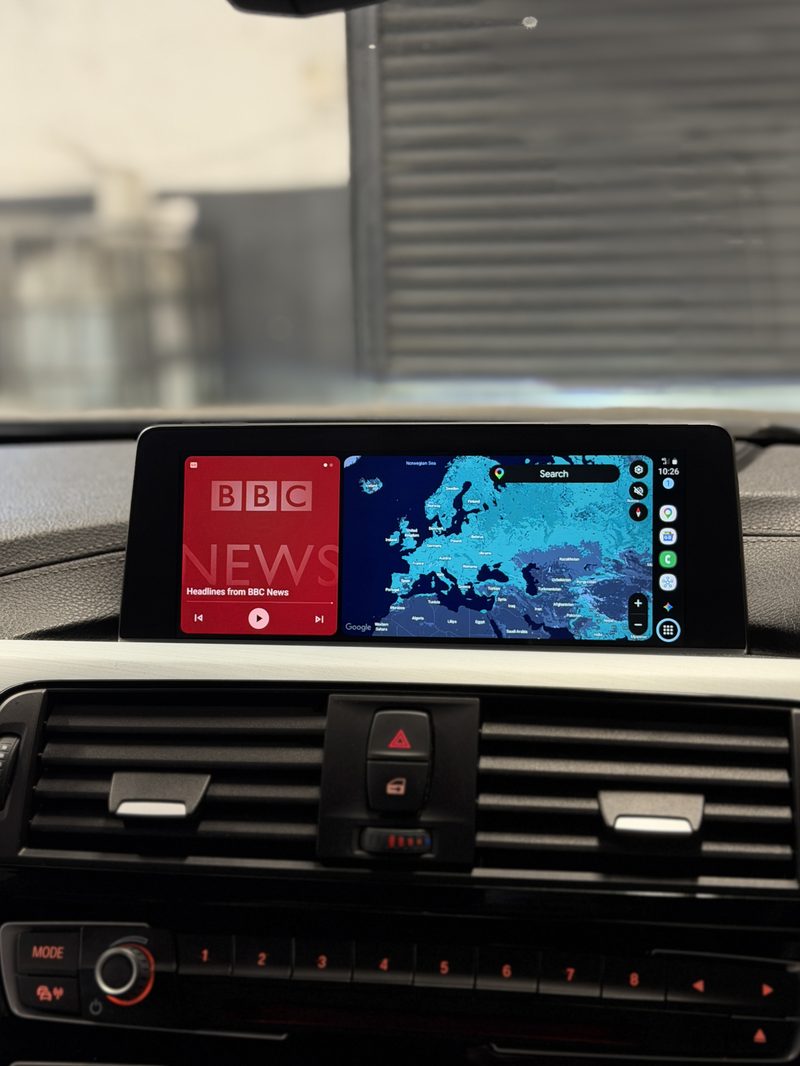 Android Auto Running — BMW Wireless CarPlay & Android Auto MMI Box on a BMW