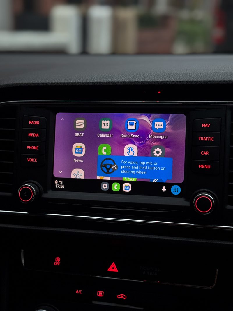 Android Auto Running — SEAT Full Link Activation – Apple CarPlay / Android Auto on a SEAT