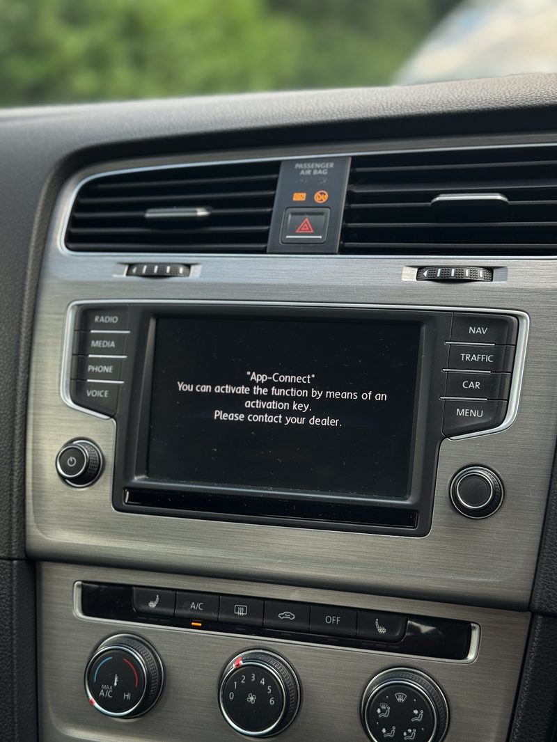 Before Activation — VW AppConnect Activation – Apple CarPlay / Android Auto on a Volkswagen